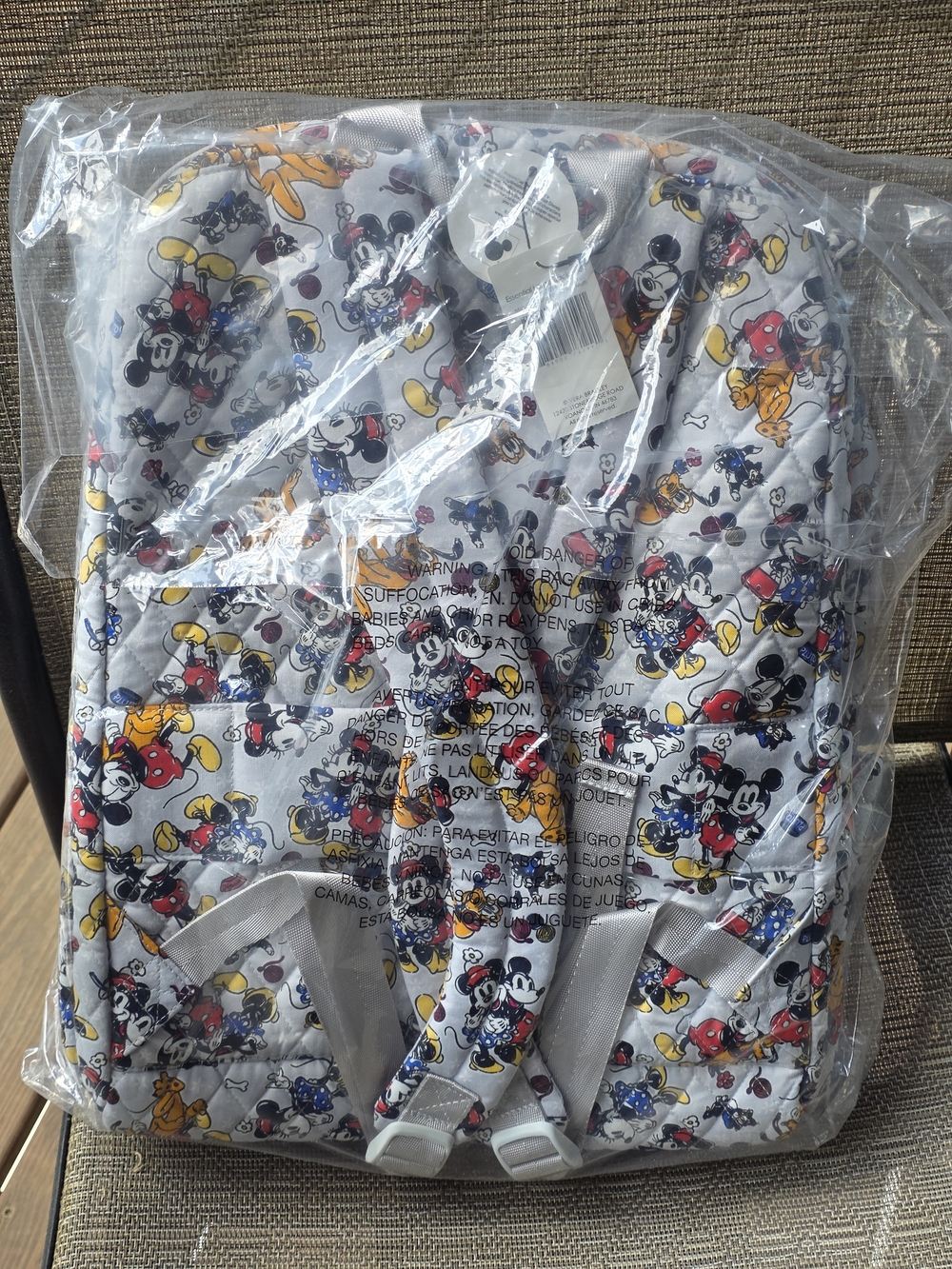 Vera Bradley Mickey & Friends Quilted Backpack-NWT - Picture 5 of 13